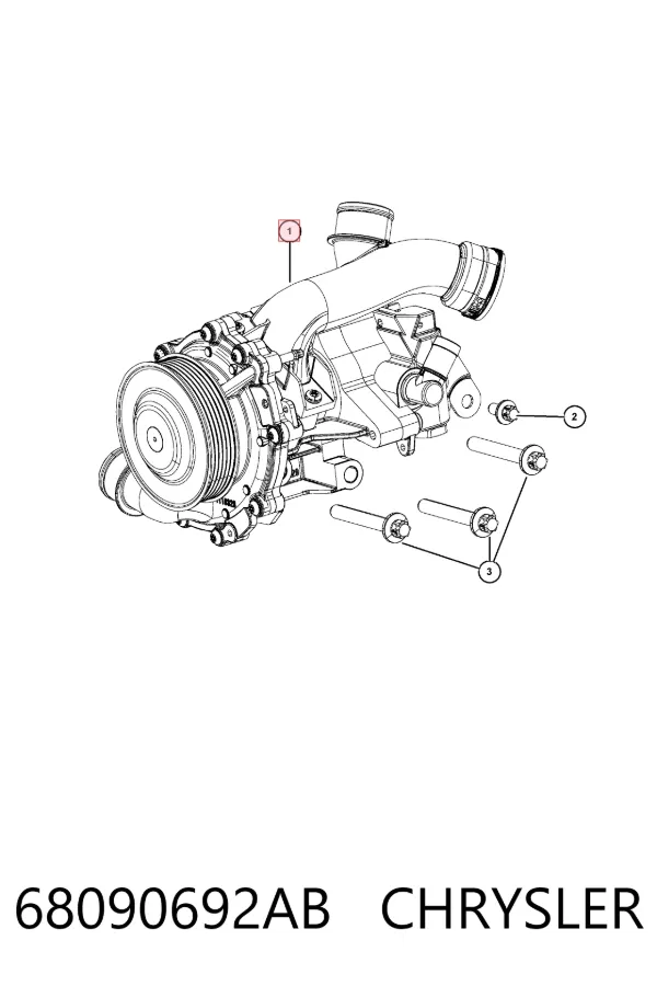 Помпа 68090692AB Chrysler