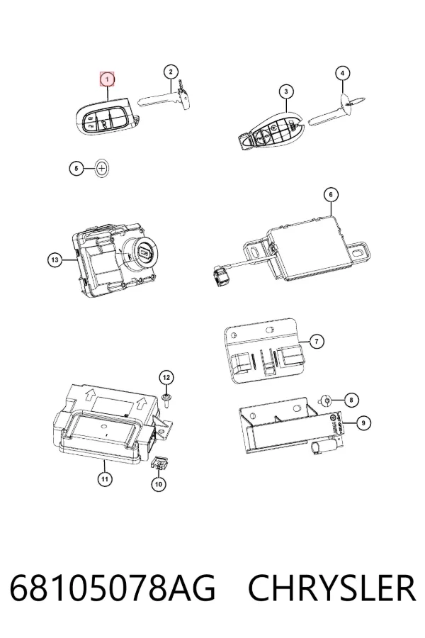  68105078AG Chrysler
