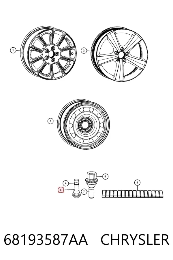 K68193587AC Fiat/Alfa/Lancia