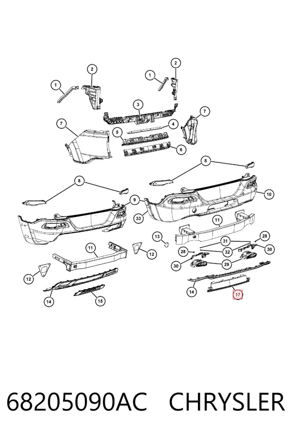  68205090AC Chrysler