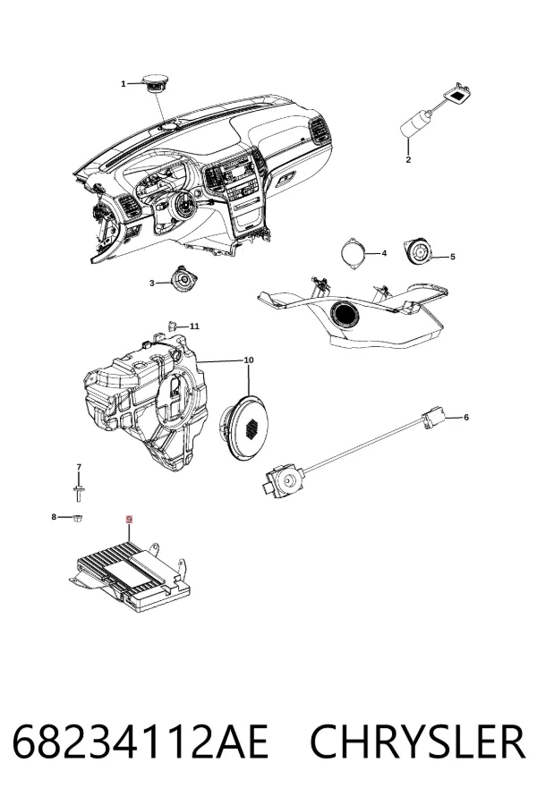  68234112AE Chrysler