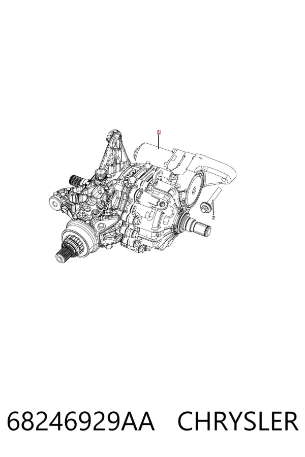Задній редуктор 68246929AA Chrysler