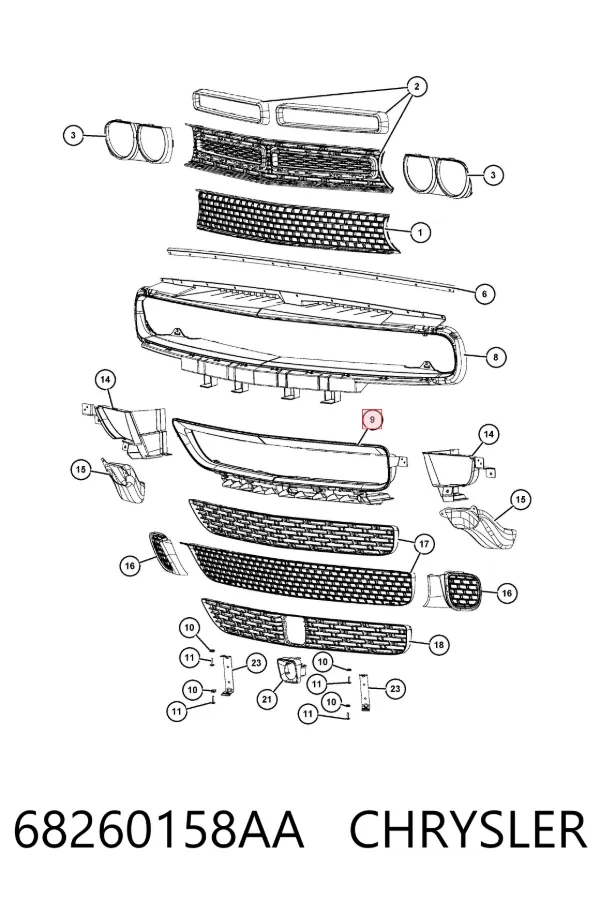  68260158AA Chrysler
