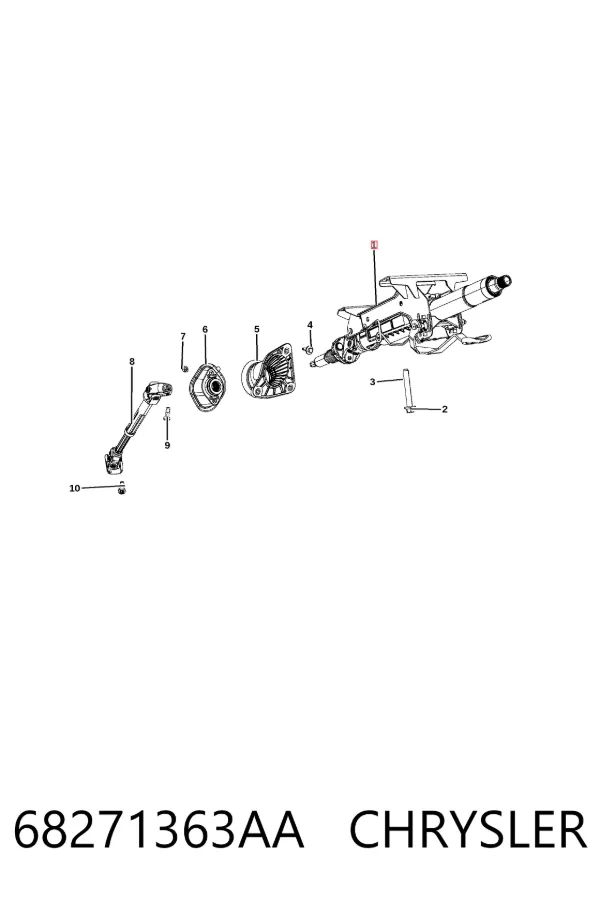 Рульова колонка 68271363AA Chrysler