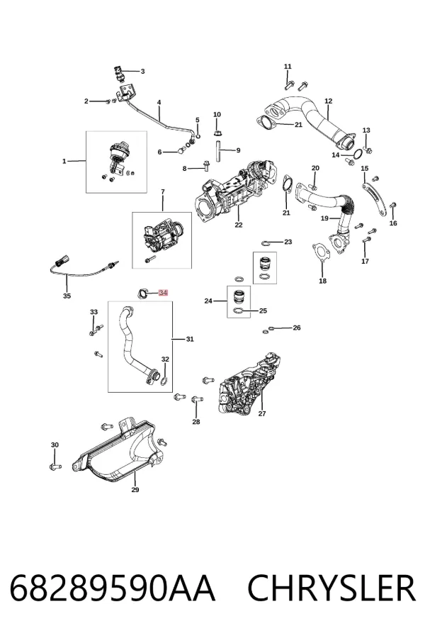  68289590AA Chrysler
