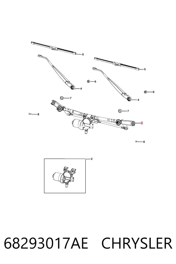 Трапеція рульова в зборі 68293017AE Chrysler
