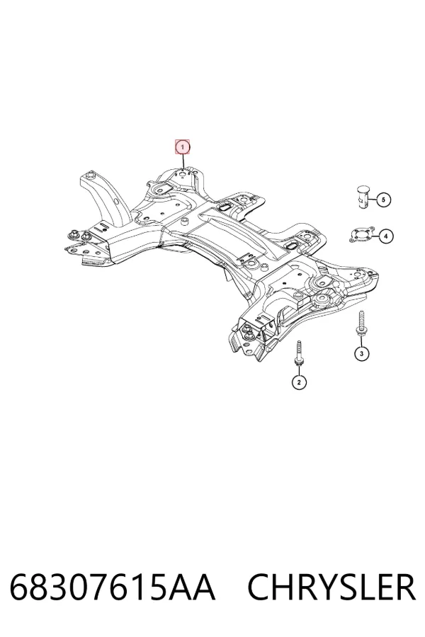 Підрамник передній 68307615AA Chrysler