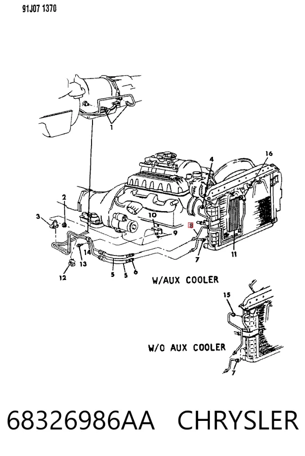 Повітряний фільтр 68326986AA Chrysler