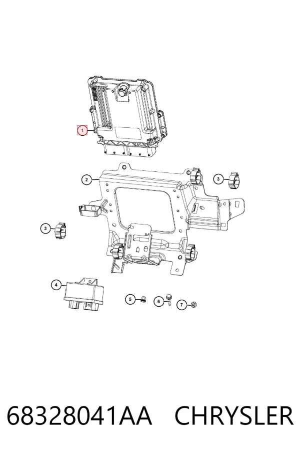 Електронний блок керування двигуном 68328041AA Chrysler