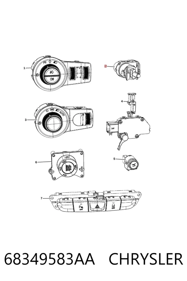 Жабка тормозу 68349583AA Chrysler