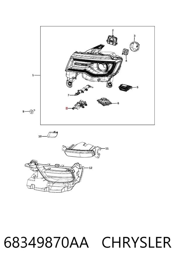 68349870AA Chrysler