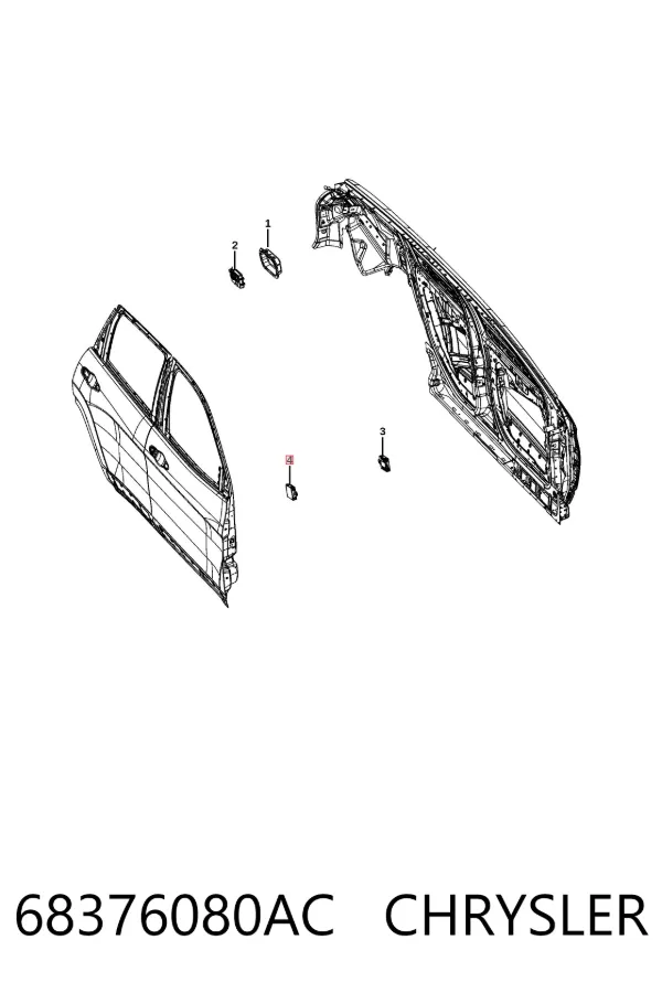 Блок комфорту передніх дверей 68376080AC Chrysler