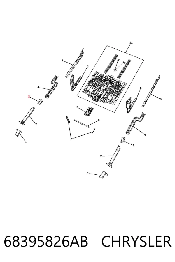  68395826AB Chrysler