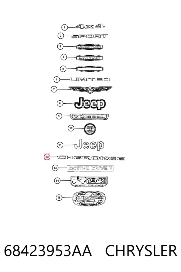  68423953AA Chrysler