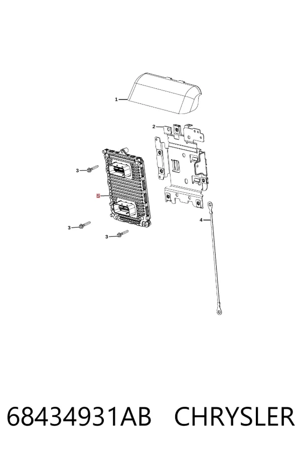 Електронний блок керування двигуном 68434931AB Chrysler