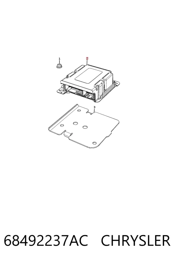 Модуль-процесор керування подушки безпеки K68492237AC Fiat/Alfa/Lancia
