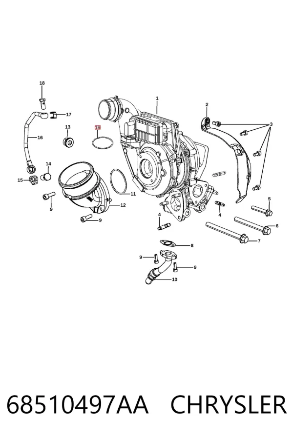  68510497AA Chrysler