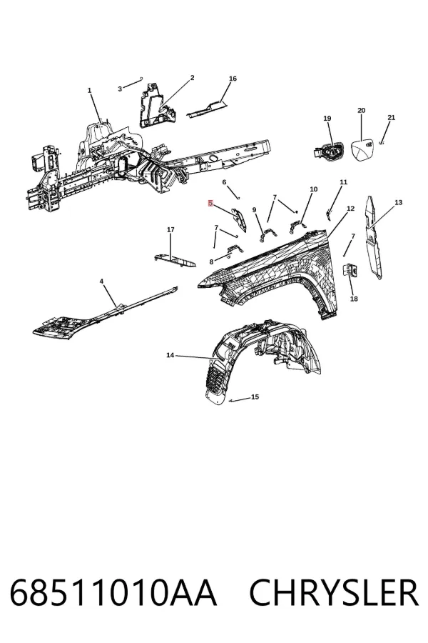  68511010AA Chrysler