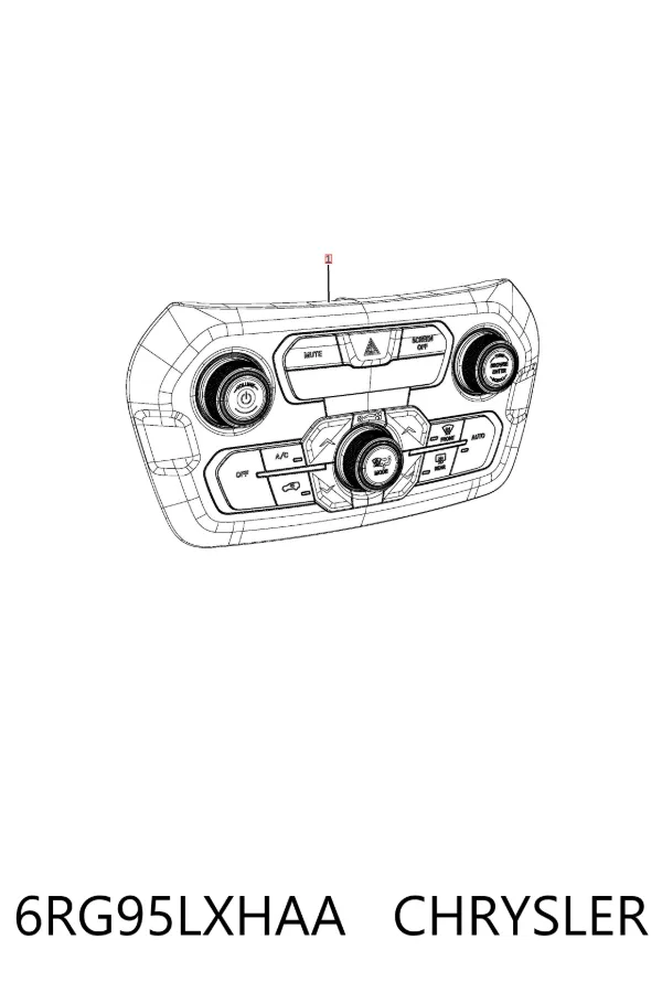 Блок управління кондиціонером 6RG95LXHAA Chrysler