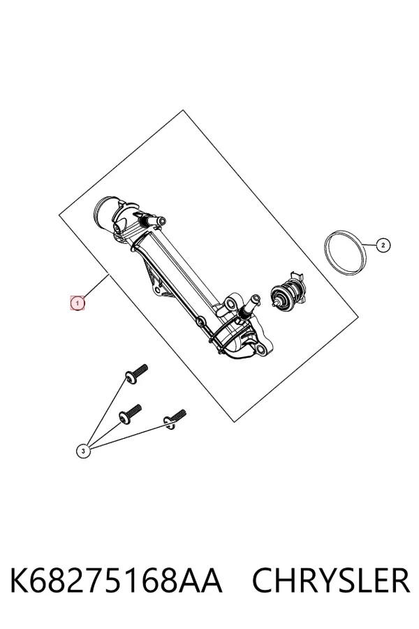 Корпус термостата K68275168AA Chrysler