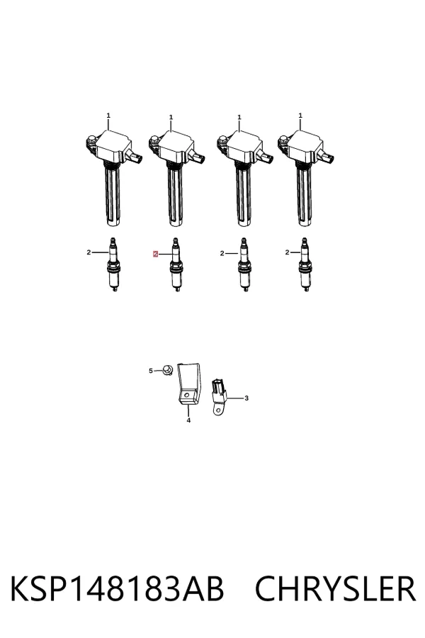 Свічки запалювання KSP148183AB Chrysler