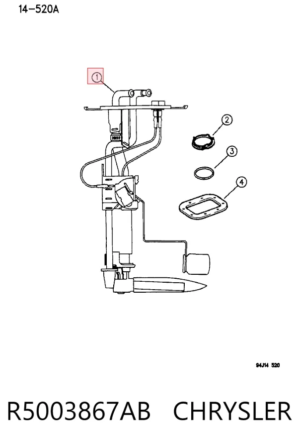 Бензонасос R5003867AB Chrysler