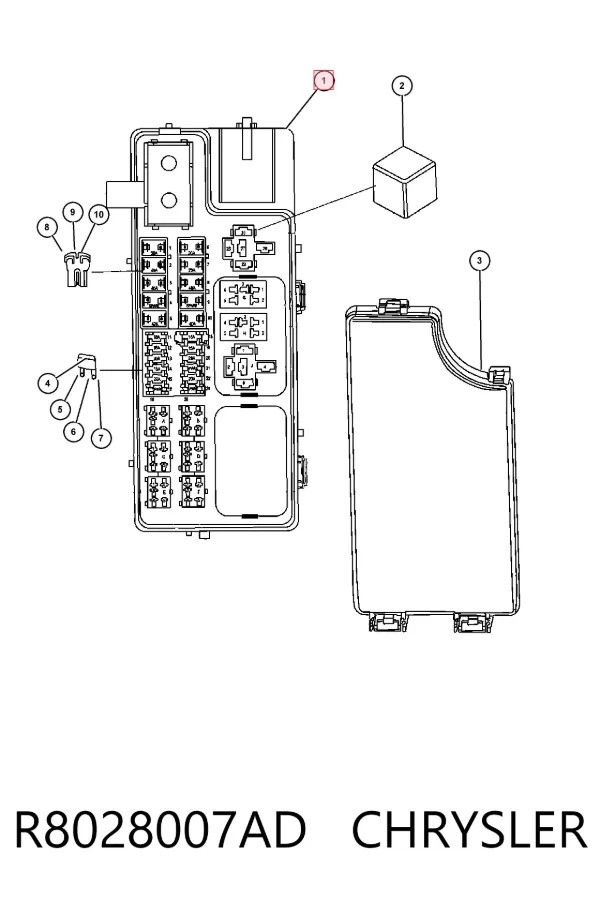 Блок запобіжників R8028007AD Chrysler