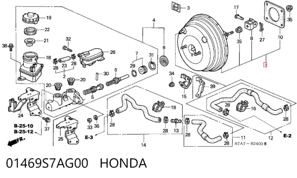 Підсилювач гальм 01469S7AG00 Honda
