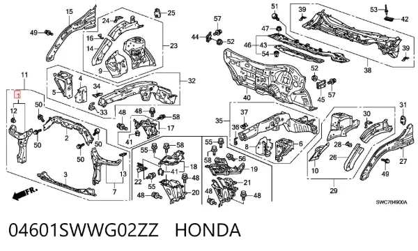  04601SWWG02ZZ Honda