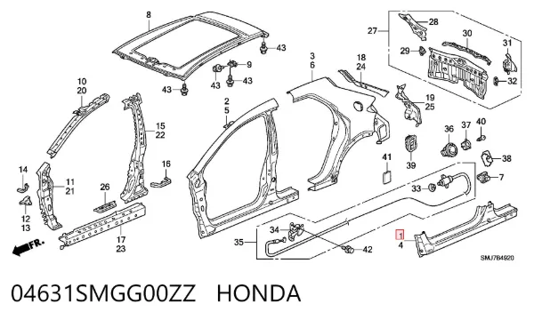  04631SMGG00ZZ Honda