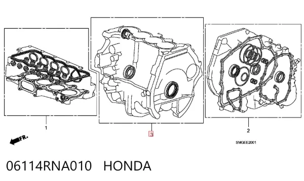 Сальник коленвалу 06114RNA010 Honda