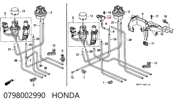 МАП Сенсор 0798002990 Honda