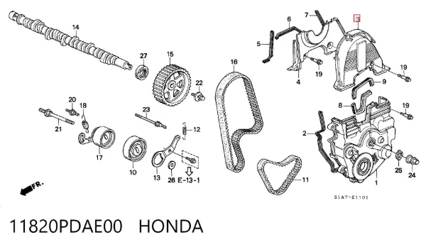  11820PDAE00 Honda