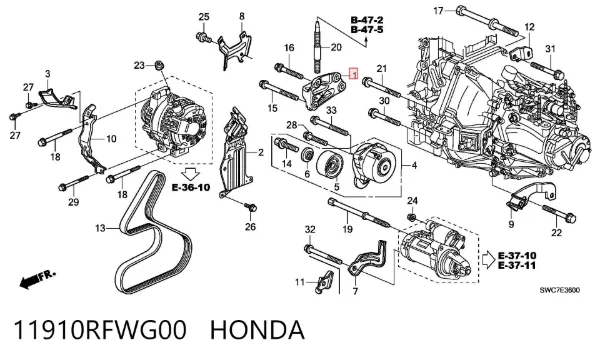  11910RFWG00 Honda