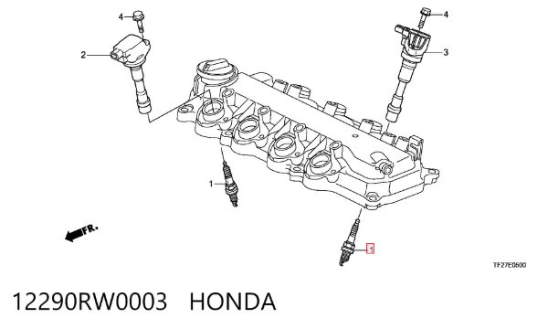 Свічки запалювання 12290RW0003 Honda