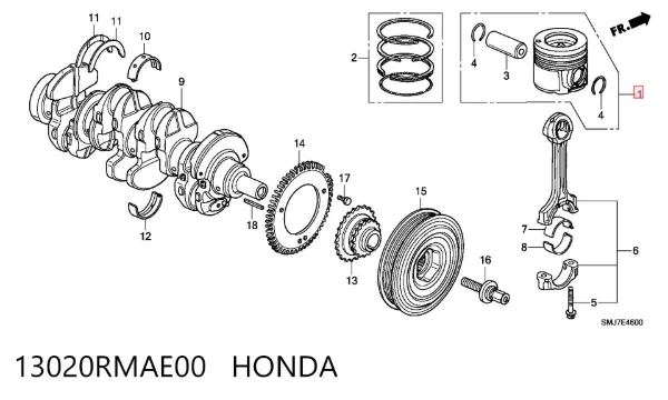 13020RMAE00 Honda