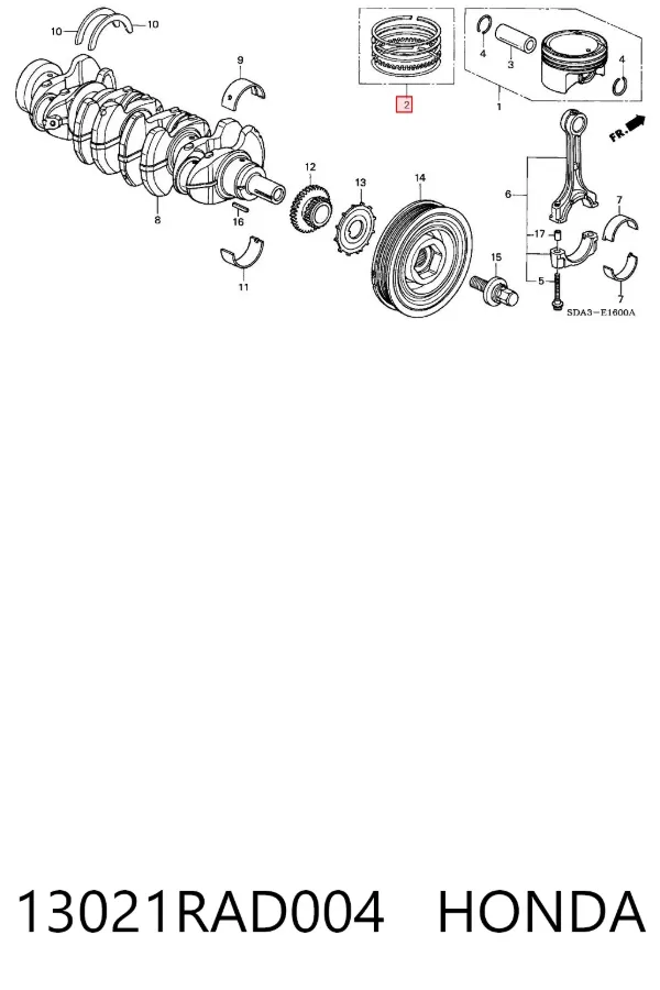  13021RAD004 Honda