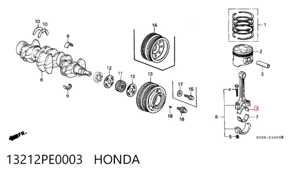 13212PE0003 Honda
