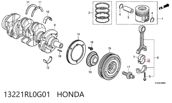  13221RL0G01 Honda