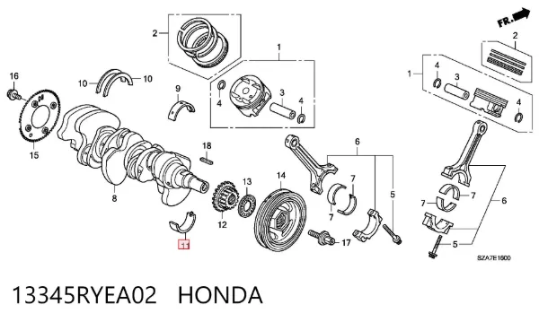  13345RYEA02 Honda