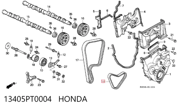 Ремінь балансувального вала 13405PT0004 Honda