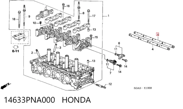  14633PNA000 Honda