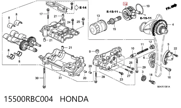  15500RBC004 Honda