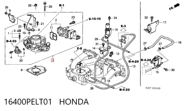  16400PELT01 Honda