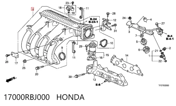  17000RBJ000 Honda