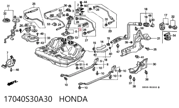  17040S30A30 Honda