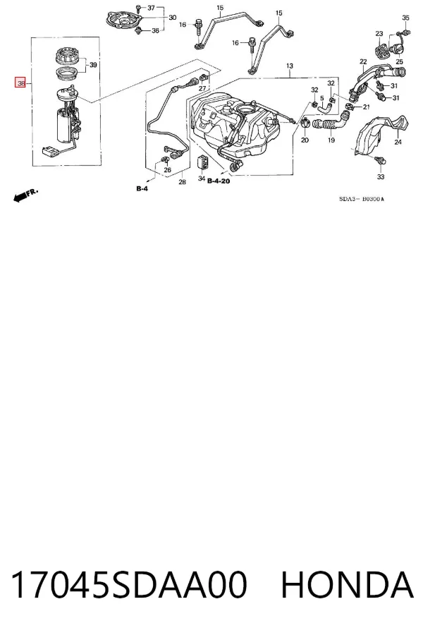  17045SDAA00 Honda
