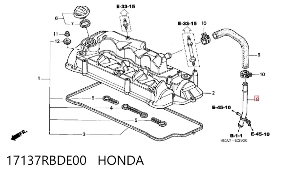  17137RBDE00 Honda