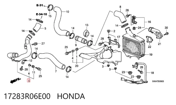  17283R06E00 Honda