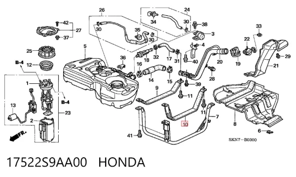  17522S9AA00 Honda